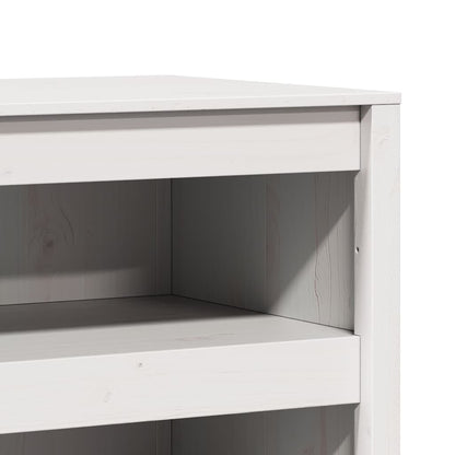 vidaXL Küchenschrank Weiß 106 x 55 x 64 cm Massives Kiefernholz