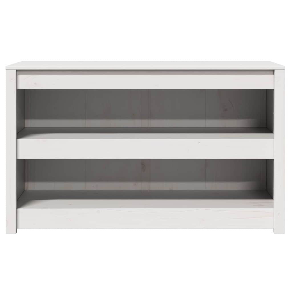vidaXL Küchenschrank Weiß 106 x 55 x 64 cm Massives Kiefernholz