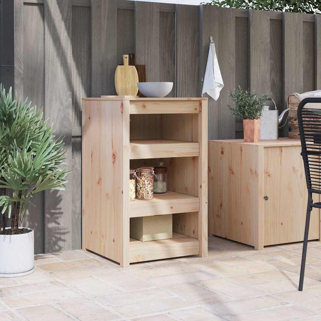 vidaXL Küchenschrank mit Regal Braun Eichen-Optik 55 x 55 x 92 cm