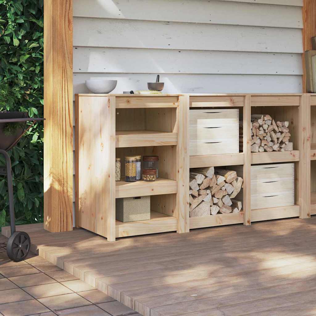 vidaXL Küchenschrank mit Regal Braun Eichen-Optik 55 x 55 x 92 cm