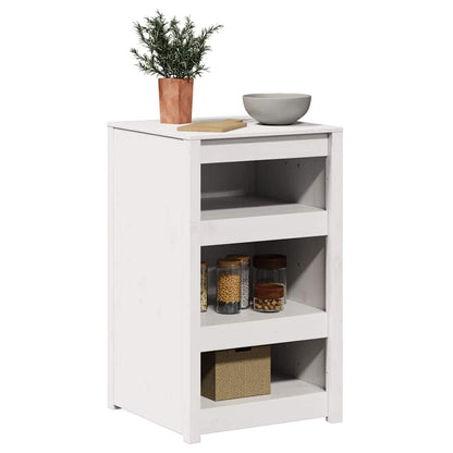 vidaXL Küchenschrank Weiß 55 x 55 x 92 cm Massives Kiefernholz