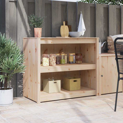 vidaXL Küchenschrank mit Regal Braun Eichen-Optik 106 x 55 x 92 cm