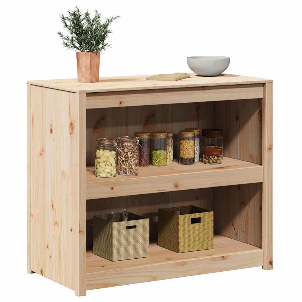 vidaXL Küchenschrank mit Regal Braun Eichen-Optik 106 x 55 x 92 cm