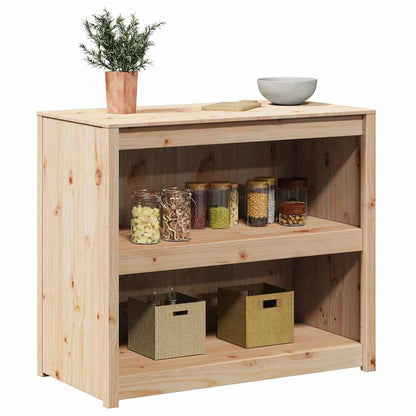 vidaXL Küchenschrank mit Regal Braun Eichen-Optik 106 x 55 x 92 cm