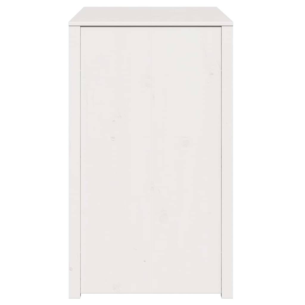 vidaXL Küchenschrank Weiß 106 x 55 x 92 cm Massives Kiefernholz
