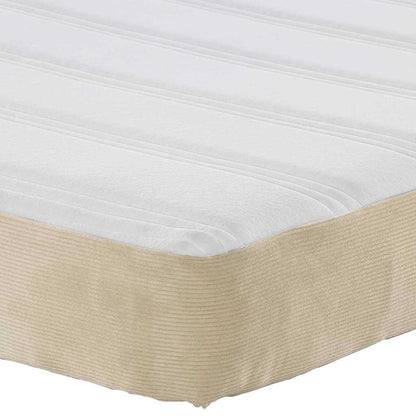 vidaXL Bettmatratze mit Matratze Salbei 90 x 190 cm Stoff