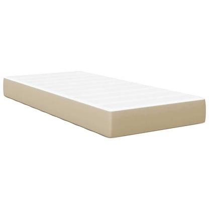 vidaXL Bettmatratze mit Matratze Salbei 90 x 190 cm Stoff