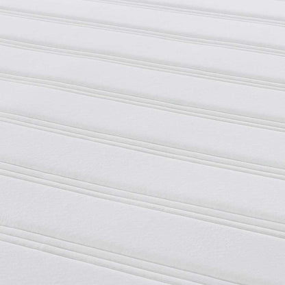 Bettmatratze mit Matratze Creme 140 x 190 cm Stoff