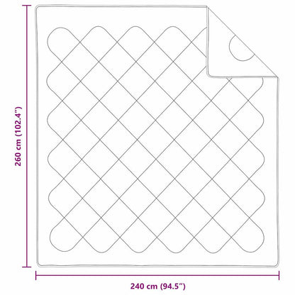 vidaXL Sommerdecke Weiß 220 x 135 x 3 cm Polyester