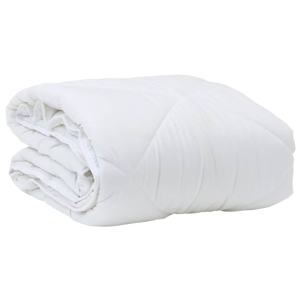 vidaXL Bettdecke Weiß 200 x 155 x 4 cm Polyester