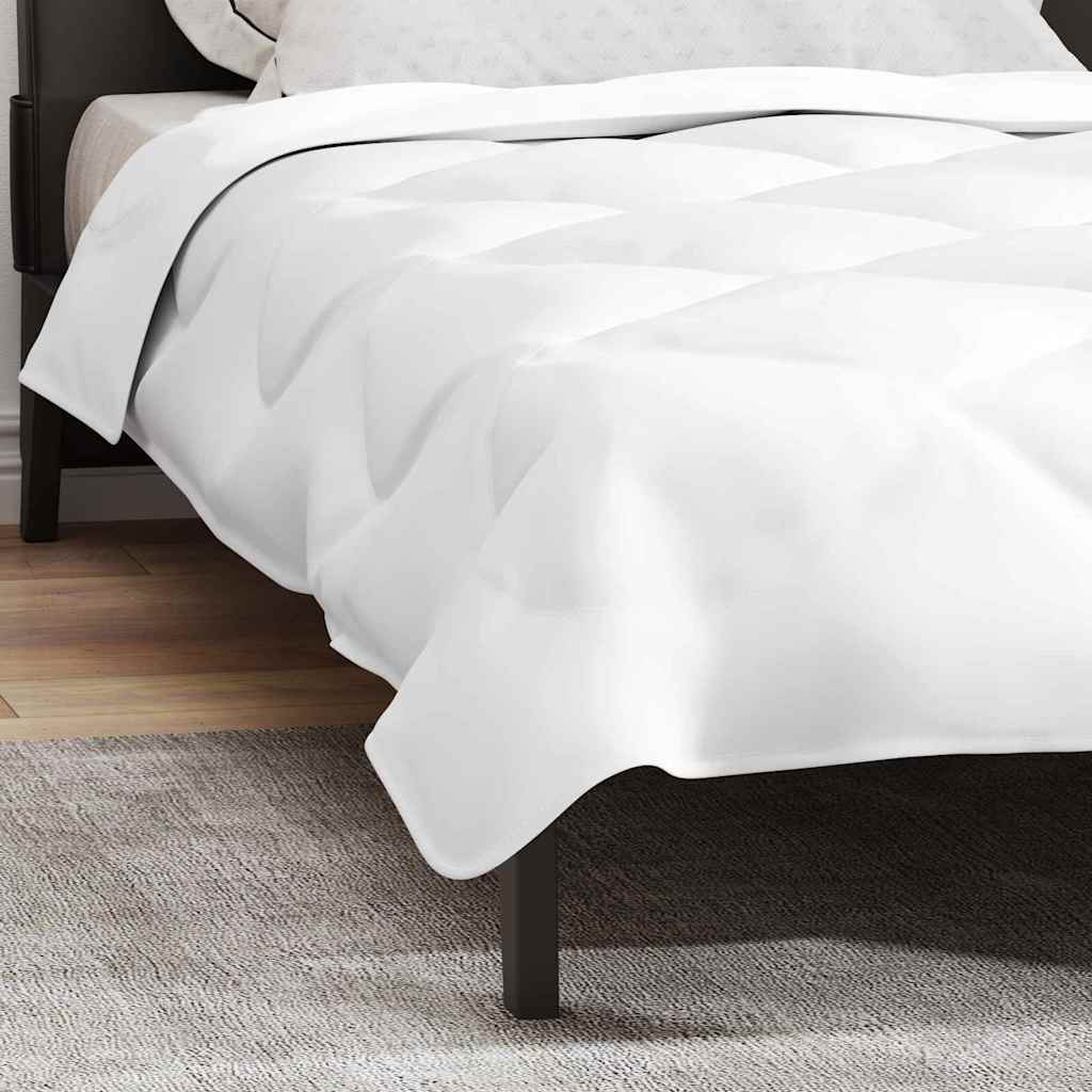 vidaXL Bettdecke Weiß 200 x 155 x 4 cm Polyester