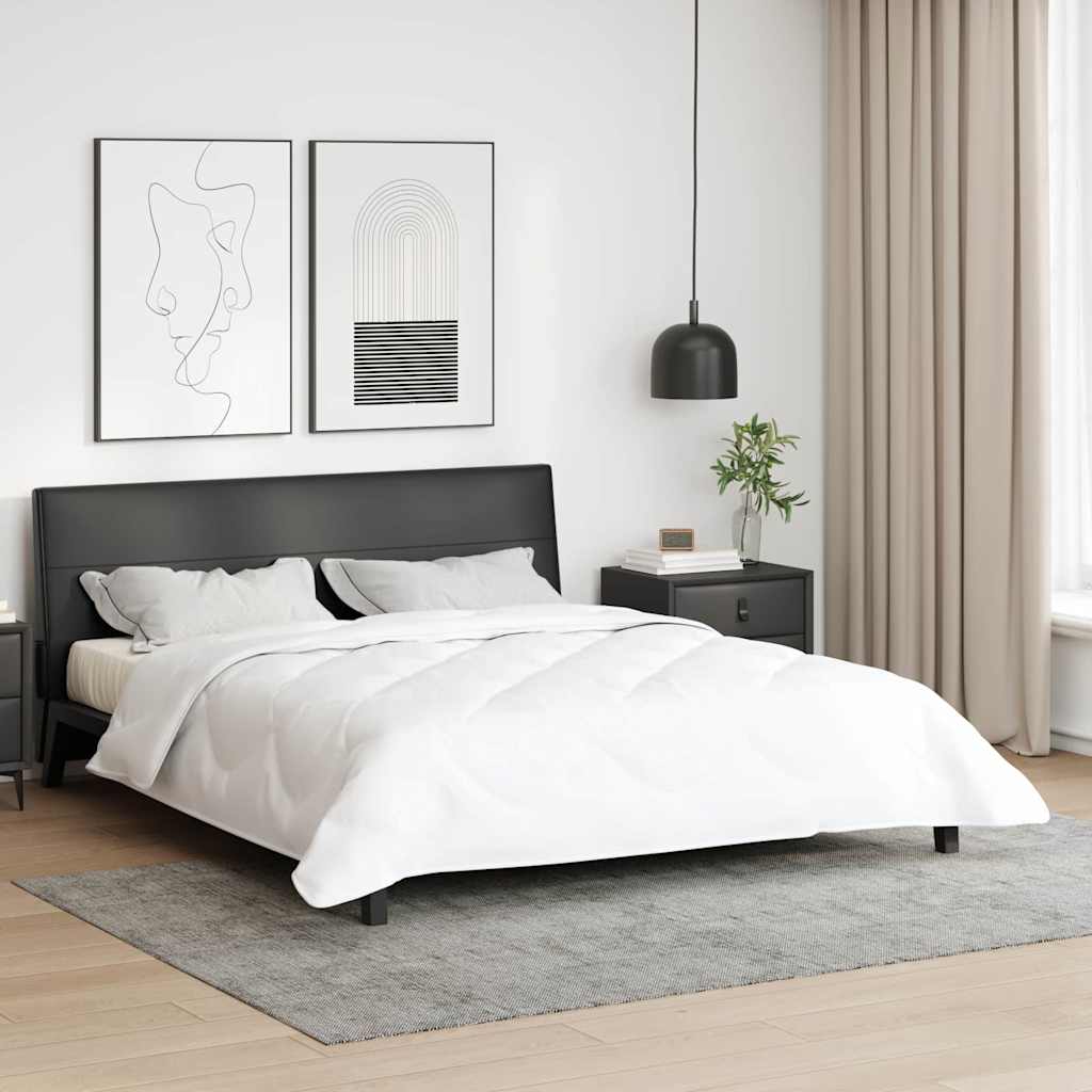 vidaXL Bettdecke Weiß 200 x 155 x 4 cm Polyester