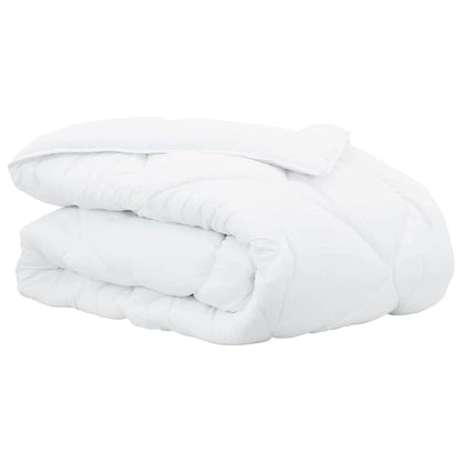vidaXL Winterbettdecke Weiß 240 x 222 x 5 cm Polyester