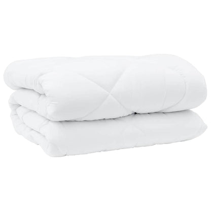 vidaXL Winterbettdecke Weiß 240 x 222 x 5 cm Polyester
