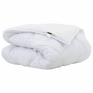 vidaXL Winterbettdecke Weiß 240 x 222 x 5 cm Polyester