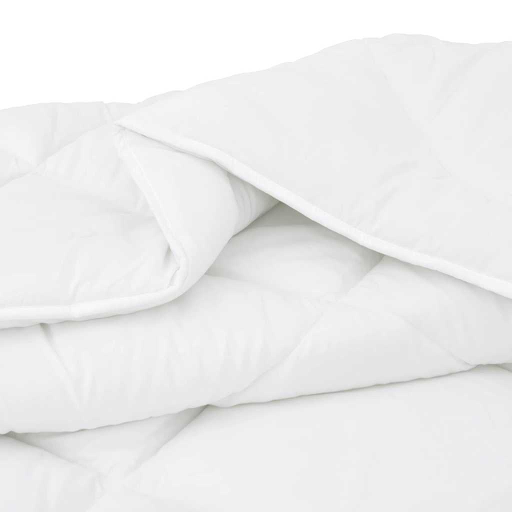vidaXL Winterbettdecke Weiß 240 x 222 x 5 cm Polyester