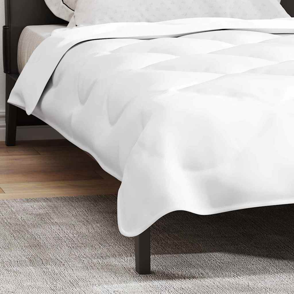 vidaXL Winterbettdecke Weiß 240 x 222 x 5 cm Polyester