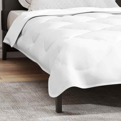 vidaXL 2-in-1 Bettdecke Weiß 135 x 220 cm Polyester