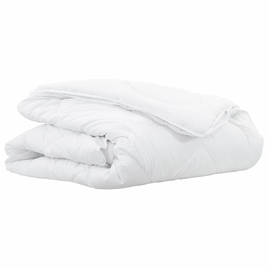 vidaXL 2-in-1 Bettdecke Weiß 135 x 220 cm Polyester