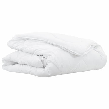 vidaXL 2-in-1 Bettdecke Weiß 135 x 220 cm Polyester