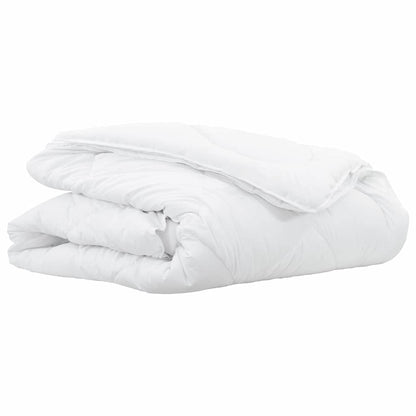 vidaXL 2-in-1 Bettdecke Weiß 135 x 220 cm Polyester
