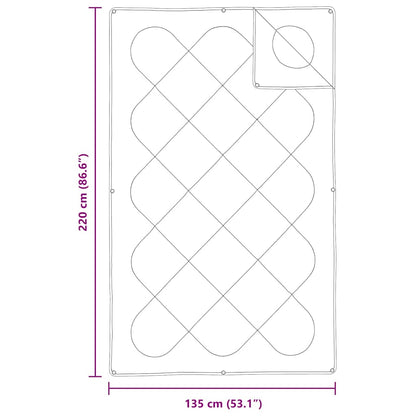 vidaXL 2-in-1 Bettdecke Weiß 135 x 220 cm Polyester