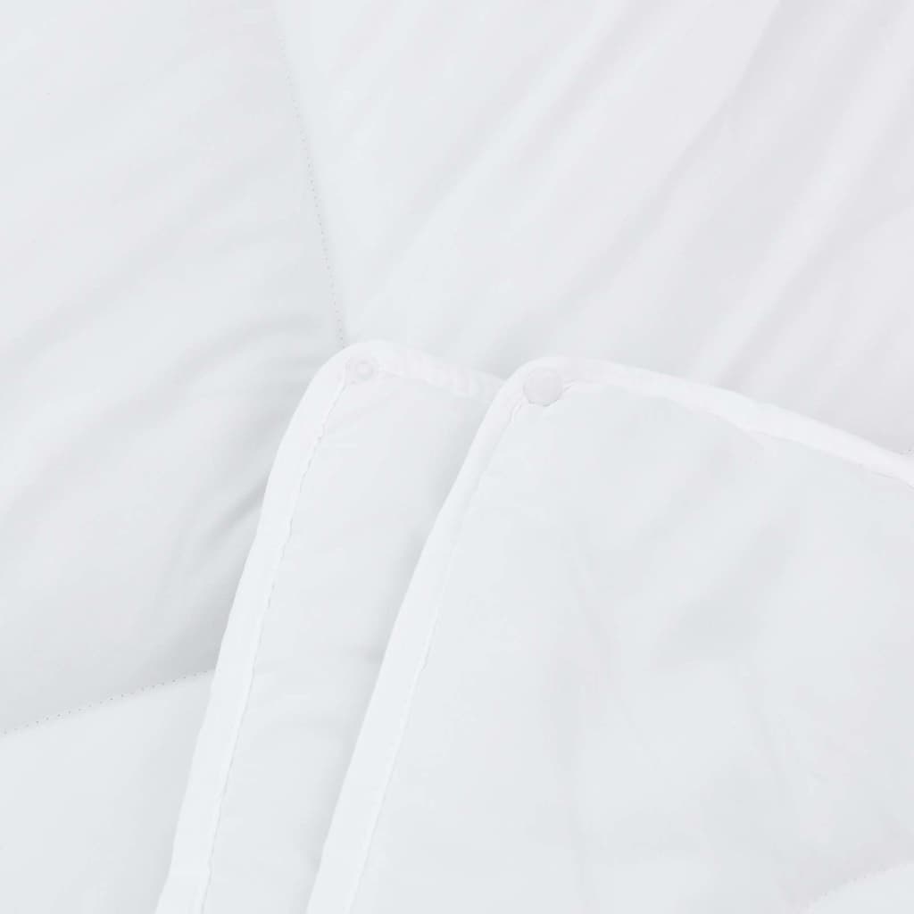 vidaXL 2-in-1 Bettdecke Weiß 240 x 220 cm Polyester