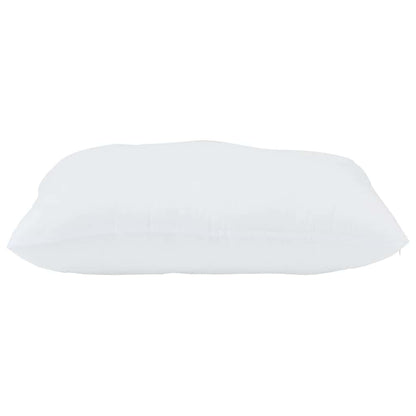 Kopfkissen mit Kissen 2 pcs Weiß 61 x 41 x 20 cm Polyester