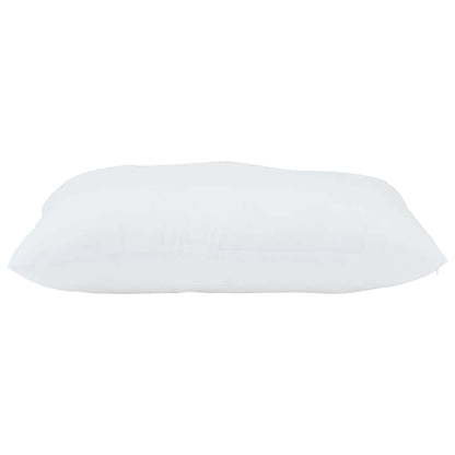 Kopfkissen mit Kissen 2 pcs Weiß 61 x 41 x 20 cm Polyester