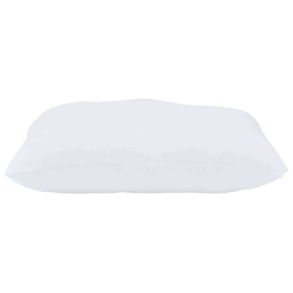 Kopfkissen mit Kissen 2 pcs Weiß 80 x 80 x 20 cm Polyester