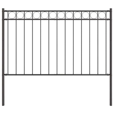 vidaXL Zaunelement Grau 170 x 150 cm Stahl
