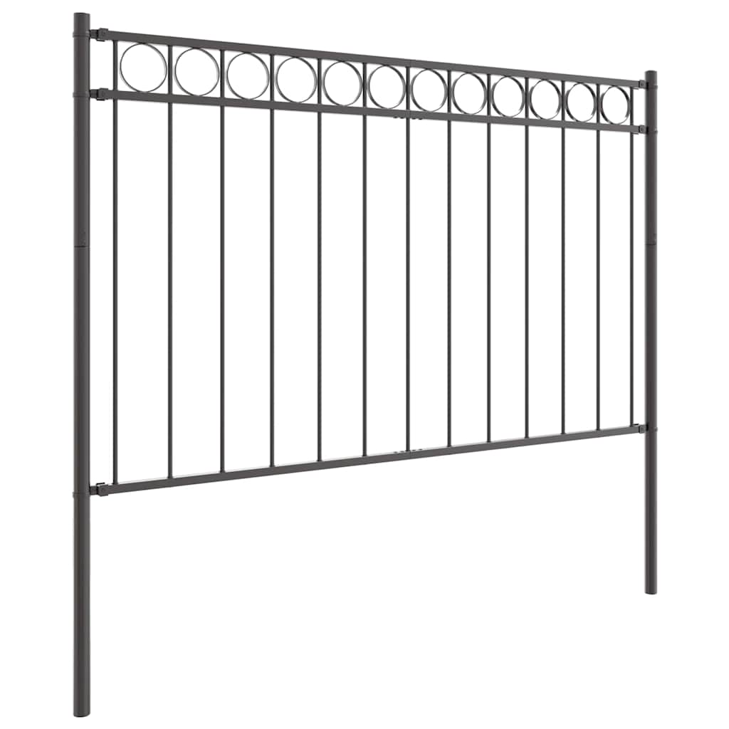 vidaXL Zaunelement Grau 170 x 150 cm Stahl