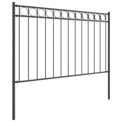 vidaXL Zaunelement Grau 170 x 150 cm Stahl