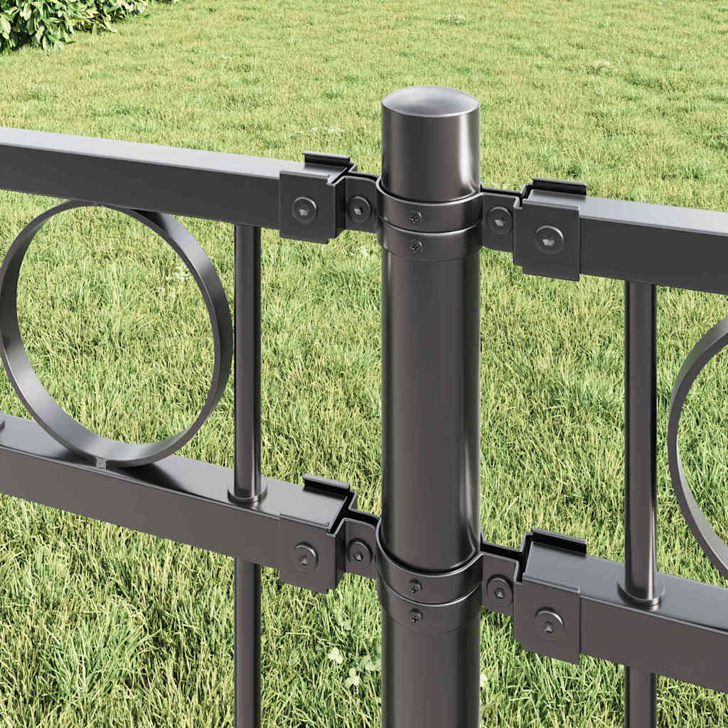 vidaXL Zaunelement Grau 170 x 170 cm Stahl