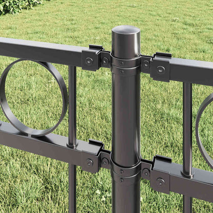 vidaXL Zaunelement Grau 170 x 170 cm Stahl
