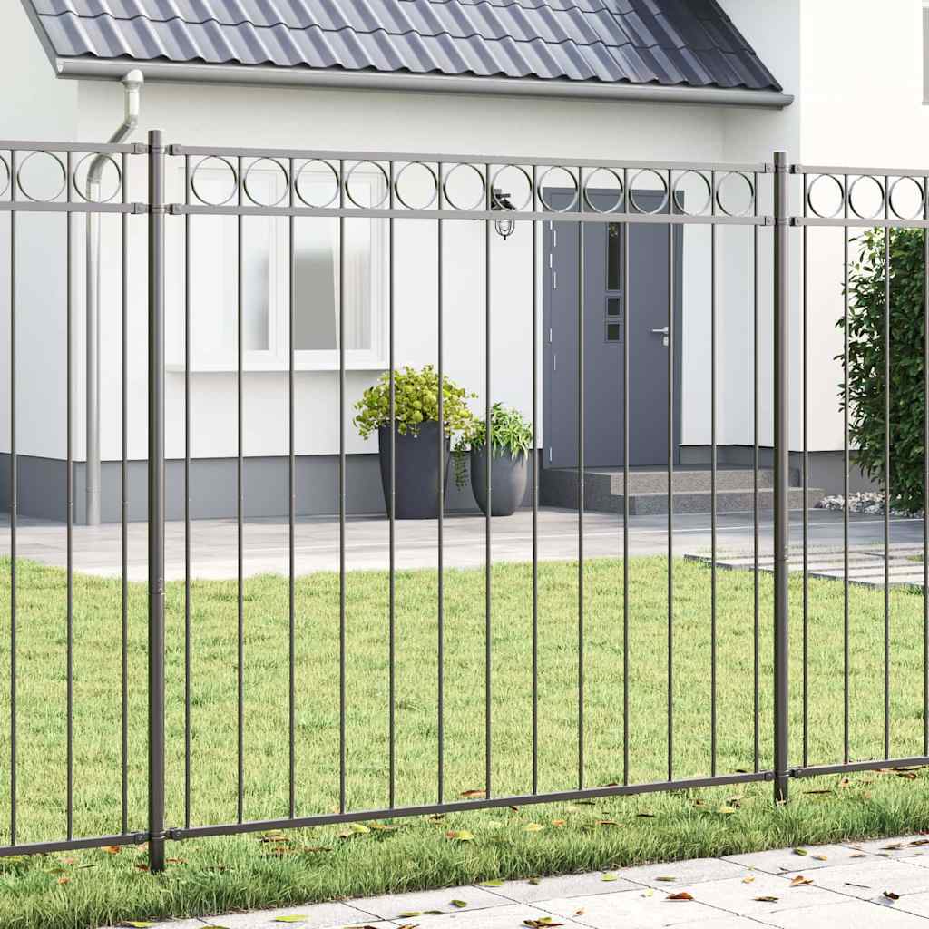 vidaXL Zaunelement Grau 170 x 170 cm Stahl