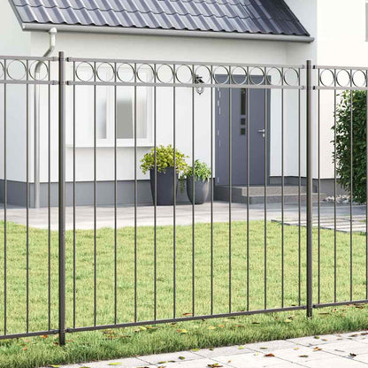 vidaXL Zaunelement Grau 170 x 170 cm Stahl