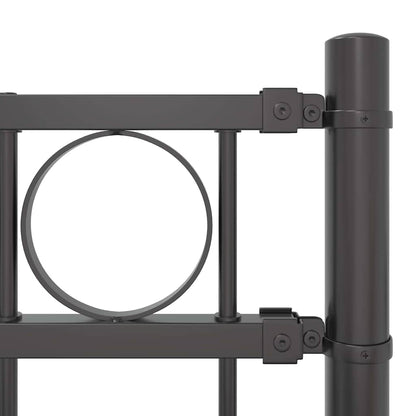 Zaunelement Grau 170 x 200 cm Stahl