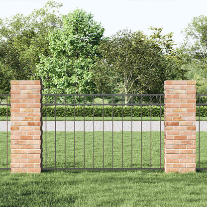 vidaXL Zaunelement Grau 170 x 80 cm Stahl