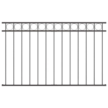 vidaXL Zaunelement Grau 170 x 80 cm Stahl
