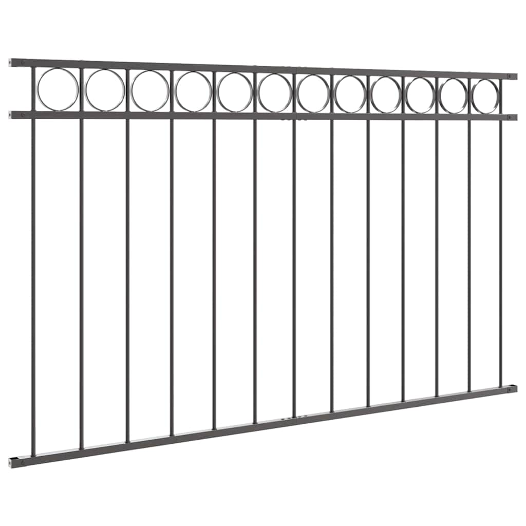 vidaXL Zaunelement Grau 170 x 80 cm Stahl