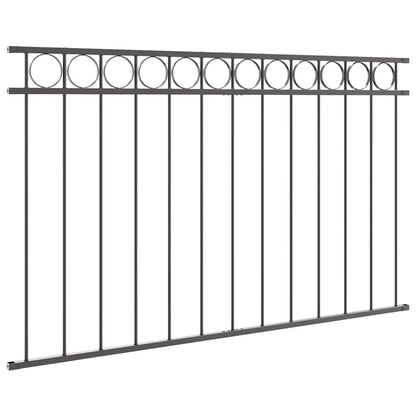 vidaXL Zaunelement Grau 170 x 80 cm Stahl
