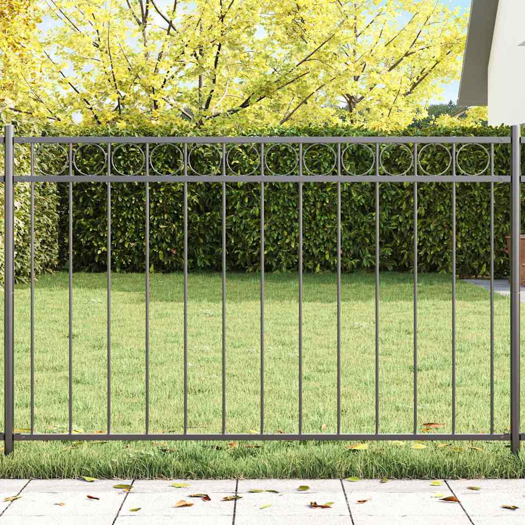 vidaXL Zaunelement Grau 170 x 100 cm Stahl