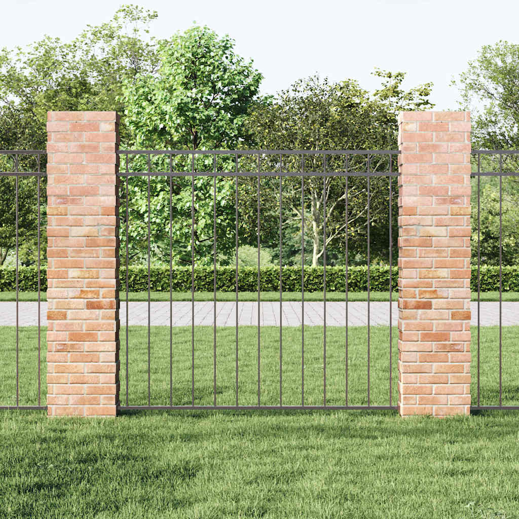 vidaXL Zaunelement Grau 170 x 120 cm Stahl