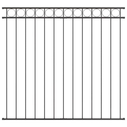 vidaXL Zaunelement Grau 170 x 120 cm Stahl