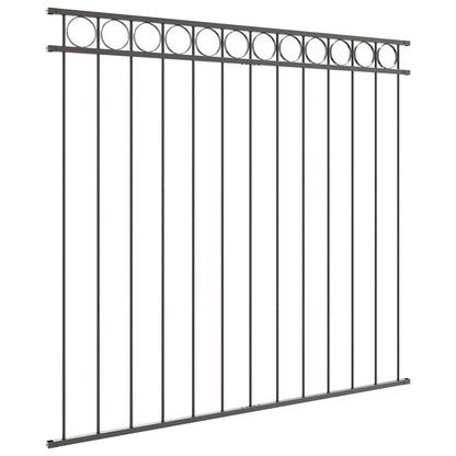 vidaXL Zaunelement Grau 170 x 120 cm Stahl