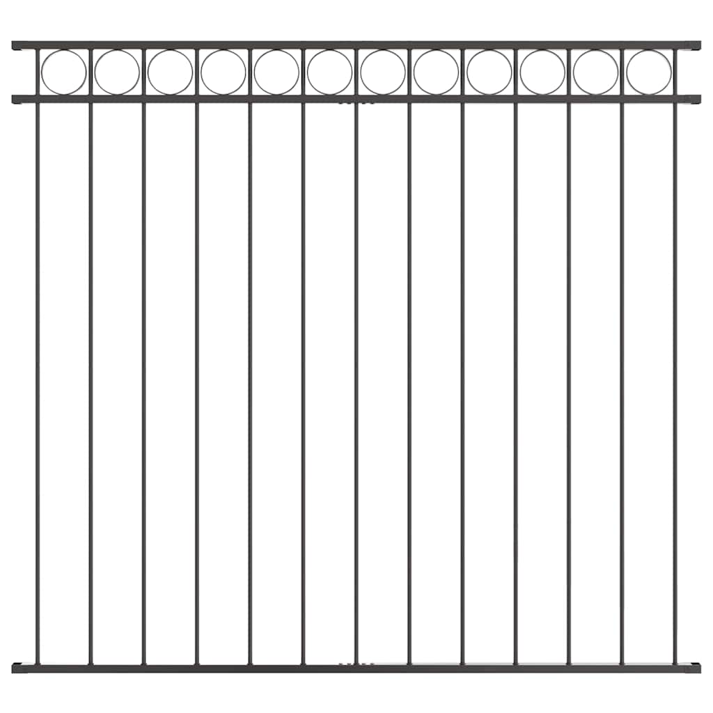 Zaunelement Grau 170 x 150 cm Stahl