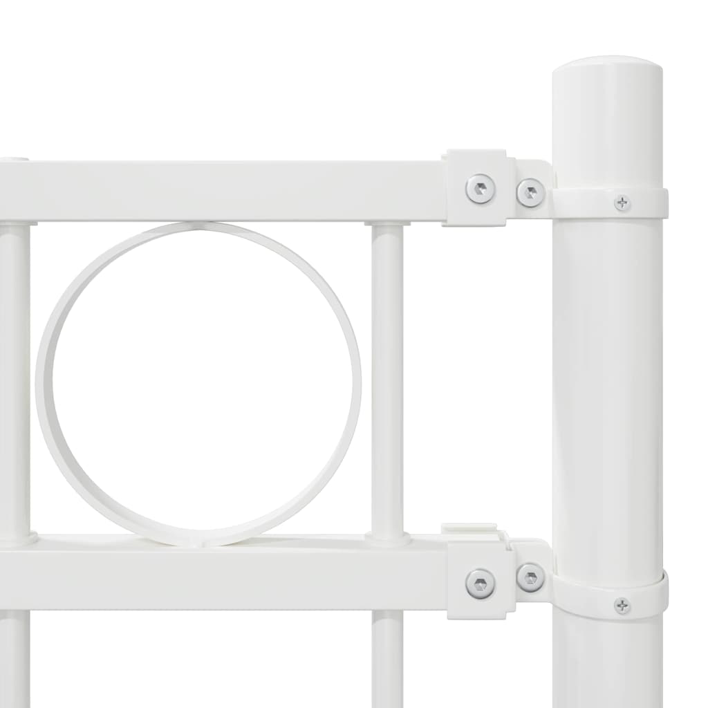 Zaunelement Weiß 170 x 130 cm Stahl