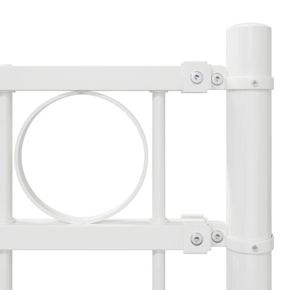 Zaunelement Weiß 170 x 130 cm Stahl