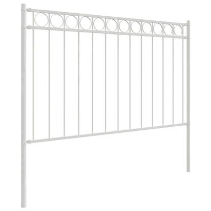 vidaXL Zaunelement Weiß 170 x 150 cm Stahl